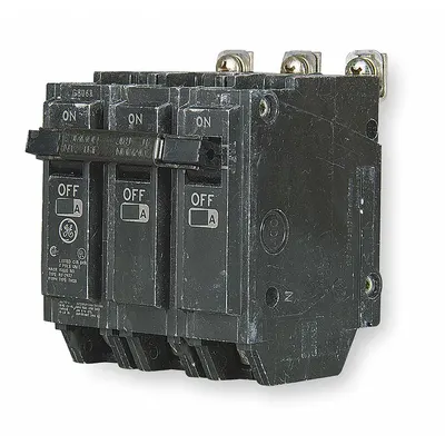 GE Miniature Circuit Breaker: THQB, 35 A, 120/240V AC, Three Phase, 10kA at 120/240V AC - THQB & THHQB Series, Bolt-On GE Miniature Circuit Breakers