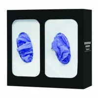BOWMAN DISPENSERS Glove Dispenser: Steel, 10 5/8 in Overall Wd, 10 in Overall Ht, Wall, (2) Boxes (MPN GL002-0420)