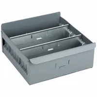 APPROVED VENDOR Drawer Bin: 11 in Overall Lg, 11 1/8 in x 4 1/2 in, Gray, Not Stacking Capable (MPN BX-1112)