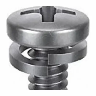SEMS Screw: Split Lock, #4-40 Thread Size, 5/16 in Lg, Stainless Steel, Passivated - Machine Screws with Split Lock Washers