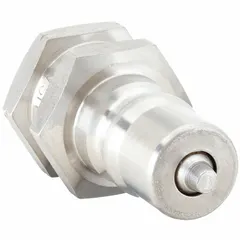 This ISO B Series hydraulic quick-connect coupling plug from PARKER (MPN SH2-63-T6) is constructed of 303 stainless steel with a 1/4 in coupling size. It features a Female O-Ring Boss (ORB) connection with 9/16-18 thread and a Nitrile seal. Used in hydraulic systems for quick, leak-free connection and disconnection of fluid lines.