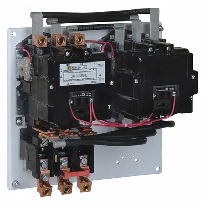 SQUARE D NEMA Magnetic Motor Starter: Reversing, 3 Poles, NEMA Size 4, 135 A - Reversing Starters with Thermal Overloads