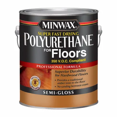 MINWAX Finish: Varnish, Interior, Oil, 1 gal Container Size, Wood, Semi-Gloss - Wood Sealers & Finishes