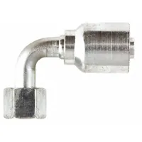 PARKER Hydraulic Crimp Fitting: Steel x Steel, 90° Elbow, -16 For Hose Dash Size, ORS x Crimp (MPN 1J577-16-16)