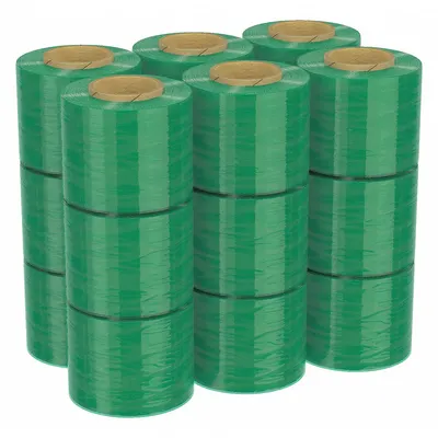 GOODWRAPPERS Handle with Brake Stretch Wrap, Light Green, 3 in x 650 ft, 18 Pack
