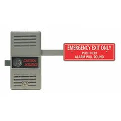 Aluminum rim-type exit device for doors up to 20 inches wide. ADA compliant for accessible egress in commercial and industrial settings. Push-bar operation for code-compliant emergency exit.