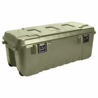 PLANO MOLDING Storage Trunk: 27 gal, 37 1/2 in x 18 in x 14 in, Green, Plastic, 2 Handles, Latches (MPN PLA19OD)