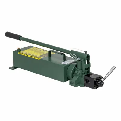 SIMPLEX Hand Pump: 2 Stages, Double Acting - Hand Pumps for Hydraulic Fluids