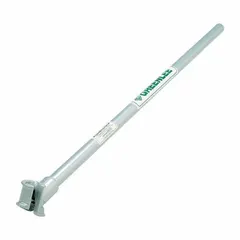 Hand conduit bender for 1-inch EMT conduit. Constructed of cast steel with a 40-inch handle length. Accommodates both aluminum and galvanized steel conduit. Used in electrical installations for bending conduit to required angles.
