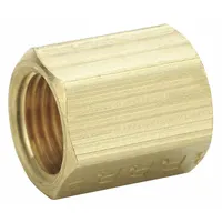Flared Fitting Union: 1/4 in OD x 1/4 in OD Fitting Size, 5/8"-18 Thread Size A, 13/16 in Overall Lg (MPN 302X6)