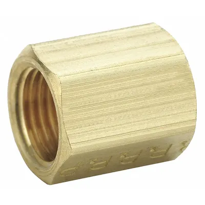 WEATHERHEAD Flared Fitting Union: 1/4 in OD x 1/4 in OD Fitting Size, 5/8"-18 Thread Size A - Standard Brass Inverted Flare Tube Fittings