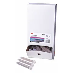 This static mixing nozzle is designed for blending two-part adhesives and sealants with 1:1 or 2:1 mix ratios. It features a gold finish and a stepped taper tip for consistent mixing. The nozzle is 5 inches long and comes in a pack of 300. Suitable for industrial bonding applications.