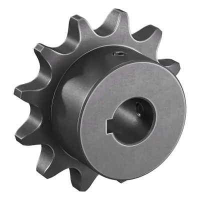TRITAN Roller Chain Sprocket: 12B, For 3/4 in Chain Pitch, 20 mm Bore Dia, 12 Teeth - Size 12B Fixed-Bore Roller Chain Sprockets