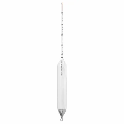 VEE GEE Alcoholometer: Alcohol Proof Plain Form, 165/185% Range, 0.2% Scale Divisions - Alcoholometers