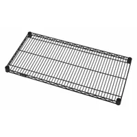 QUANTUM Wire Shelf: 54 in x 21 in, 1 Shelves, Quick-Adjust, 600 lb Load Capacity, Dry/Wet, Black (MPN 2154BK)