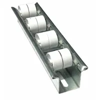 Flow Rail: Skate Wheel, Light-Duty, 10 ft Overall Lg, 35 lb/ft (5 ft Supports), 3 in Overall Wd (MPN 10FRM2503)