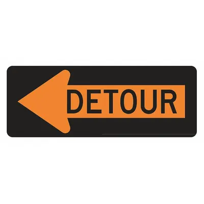 LYLE M4-10L-48HA Detour Sign - Detour Signs