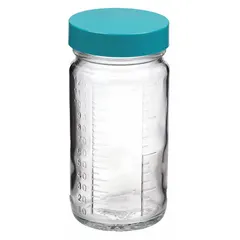 APPROVED VENDOR Clear Wide Mouth Round Glass Lab Bottle, 120 mL, 48-400, Colorless, Graduated, Pack of 24 (GLC-01504)