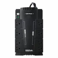 CYBER POWER UPS System: Single Phase, 550 VA Power Rating, 96 V AC_140 V AC Input, 120 V AC Output (MPN CP550SLG)