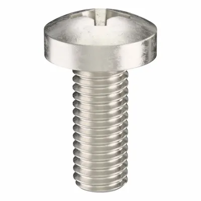 USA INDUSTRIALS Machine Screw: M8x1.25 Thread Size, 20 mm Lg, 316, Stainless Steel, Plain - Pan Head Machine Screws