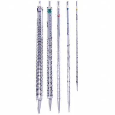 COLE-PARMER Serological Pipette: 25 mL Capacity, 0.2 mL Graduation Increments, Sterile - Sterile Seroligcal Pipettes