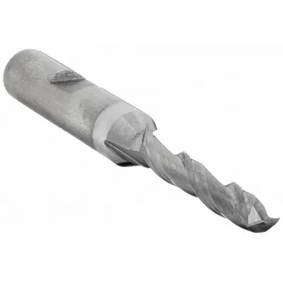 CLEVELAND Square End Mill: High Speed Steel, TiCN Coated, 2 Flute, 1/4" Mill Dia - General Purpose High-Speed Steel Square End Mills