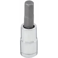 Fixed insert hex bit socket with 8 mm hex tip and 1/4 in drive. Overall length 1-1/2 in. Used for driving hex-head fasteners in assembly, maintenance, and repair tasks.