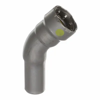VIEGA MEGAPRESS Crimp Elbow Fitting: 1/2 in Pipe x 1/2 in CTS Size, Press-fit x FTG - Gas Steel Press Pipe Fittings