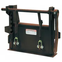 Steel inspection door with a 13-3/4 in wide by 7-1/4 in high opening. Zinc chromate finish provides corrosion resistance. Designed for access to vehicle components on heavy dump trucks