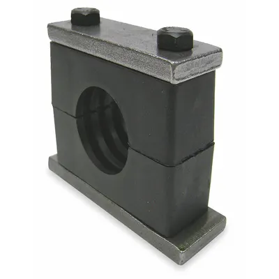 BEHRINGER PIPE SYSTEMS Vibration-Dampening Beta Clamp: Ribbed Bore, 304 Stainless Steel Clamp (MPN SHT6225-PP) - Vibration-Dampening Textured Core Beta Clamps