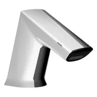 SLOAN Bathroom Sensor Faucet: BASYS, Cast Zinc, Chrome Finish, Single-Post, Battery, Back-Check Tee (MPN EFX350.012.0000)