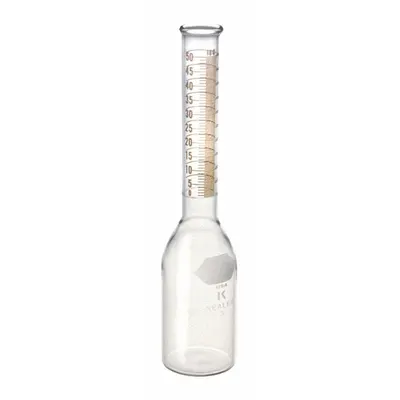 KIMBLE Babcock Bottle: 10 mL, 165 mm, Colorless, Narrow Mouth Size - Glass Lab Babcock Bottles