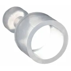 This PFA flared fitting cap is designed for 45-degree flare tube connections with a 3/4 in OD fitting size. It meets Semi F-57-0301 2001 standards, making it suitable for high-purity fluid handling systems where sealing or terminating flared connections is required.