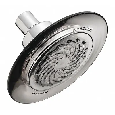 SPEAKMAN Fixed Showerhead: Reaction S-4002, 1.5 gpm Fixed Showerhead Flow Rate, Plastic - Single-Pattern Fixed Showerheads