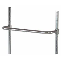 QUANTUM STORAGE SYSTEMS Shelf Push Handle: 24 in x 1 in x 1 in, Stainless Steel (MPN PH24S)