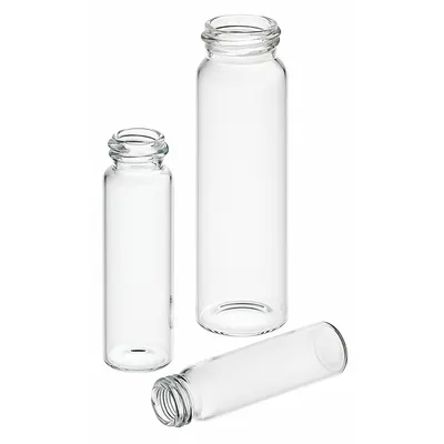 CHEMGLASS Vial: 4 mL, A, No Closure, 15 mm Body Dia, Round, 13-425 mm Screw Closure Size - Glass Sample Vials