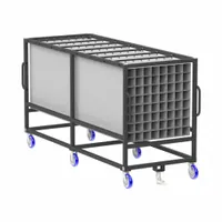 VALLEY CRAFT Parts Cart: 1,000 lb, Gray, 120 in L x 46 in W x 67 in H, 5 in H x 5 in W x 120 in L (MPN EP3531-400)