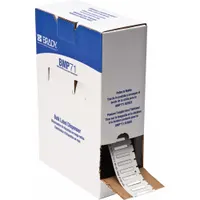 Sleeve Label: 1 in x 3/16 in, Polyolefin, White (Matte), For 20 AWG to 24 AWG Wire Gauge (MPN BM7-094-1-7641)