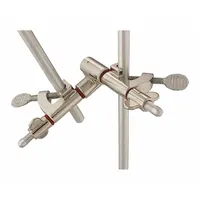 OHAUS Lab Lift: Holder, Zinc, 5 1/4 in Overall Lg, 0 in Min Jaw Opening, Nickel Plated (MPN CLC-ALLPSZ)