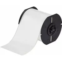 Continuous Label Stock: 4 1/4 in x 130 ft, Polyamide, Permanent Adhesive, White (Gloss) (MPN B30C-4000-797)