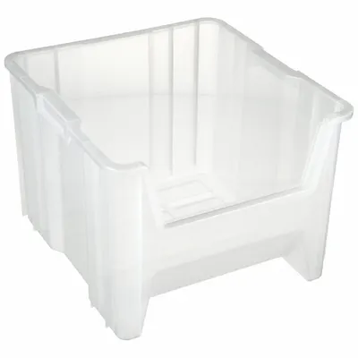 QUANTUM STORAGE SYSTEMS Bin: 17 1/2 in Overall Lg, 16 1/2 in x 12 1/2 in, Clear - Clearview Hopper Bins
