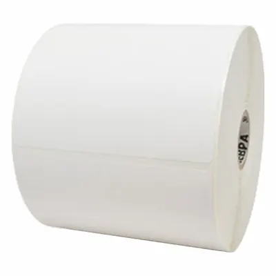 ZEBRA Barcode Printer Labels: 4 in Label Wd, 6 in Label Ht, White, 1 in Core Dia. - Desktop Thermal Transfer Labels