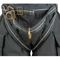 GEMTOR Rescue Harness: II, Kevlar, 46 in Waist Size (Min), 56 in Waist Size (Max) (MPN 544FR-4)