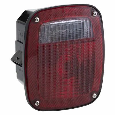 GROTE Stop/Turn/Tail Light: LED, Stop, Turn, and Tail Combo Light, Clear/Red - Stop, Turn & Tail Combination Lights