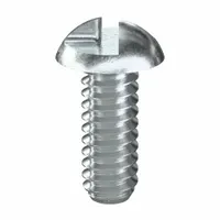 Tamper Resistant Screw: #10-24 Thread Size, 1/2 in Lg, Steel, Zinc-Plated, Round, One-Way, 100 PK (MPN 141140)