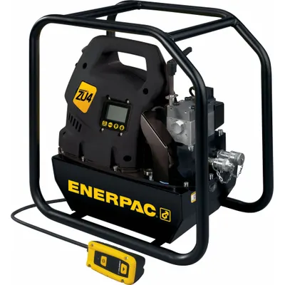 ENERPAC Electric Powered Hydraulic Pump: 10,000 psi Max. Op Pressure - Corded Electric Hydraulic Torque Wrench Pump Units