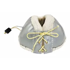 This cloth-housed upper hemisphere heating mantle from GLAS-COL provides controlled heating for round-bottom flasks in laboratory applications such as chemical synthesis, distillation, and reflux. It features a glass fabric housing, 200 W maximum wattage, and a maximum temperature of 400°C. Includes a 2-wire twistlock and is designed for use with the Series TEM Mantle. Controller not included.