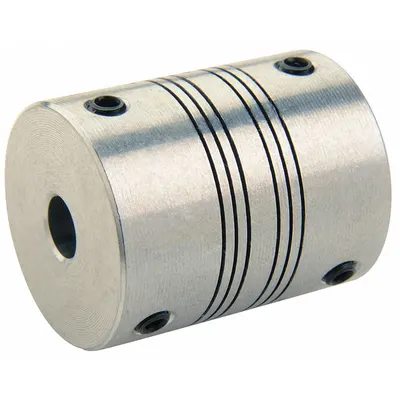 RULAND MANUFACTURING Motion Control Coupling: 3° Angular Misalignment, 3 mm Bore Dia 1, Aluminum - High-Precision Set Screw Beam Shaft Couplings