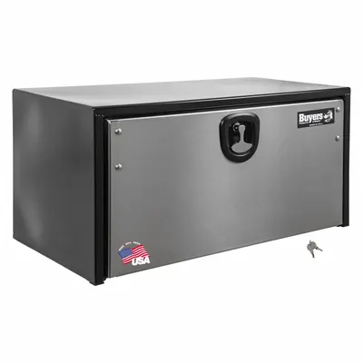 BUYERS PRODUCTS Underbody: Underbody Truck Box, Single Drop-Down Door Door, 24 in Overall Dp - Single Drop-Down Door Boxes
