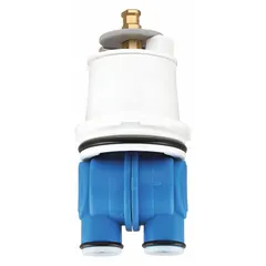 This KISSLER cartridge is a replacement part for single lever bathtub and shower faucet valves in the 1300 Valves series. It controls water flow and temperature, restoring proper function to worn or leaking faucet valves. Suitable for residential and commercial plumbing systems.